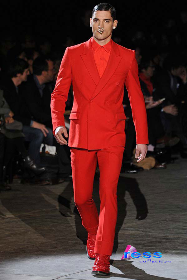 givenchy red suit